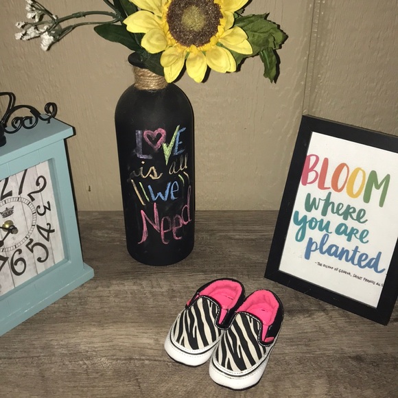 zebra print infant shoes